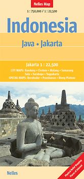 Indonesia: Java, Jakarta. 1:750000 /1:22500