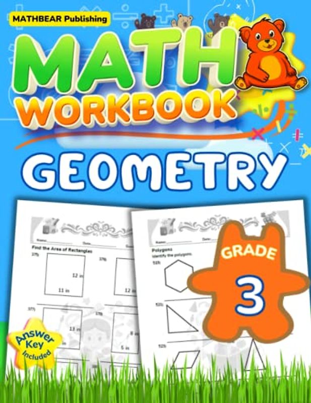 MathBear: Geometry Workbook Grade 3: 3rd Grade Geometry Workbook: Lines, Angles, Rectangles, Triangles with Answers (MATHBEAR Workbooks, Band 69)