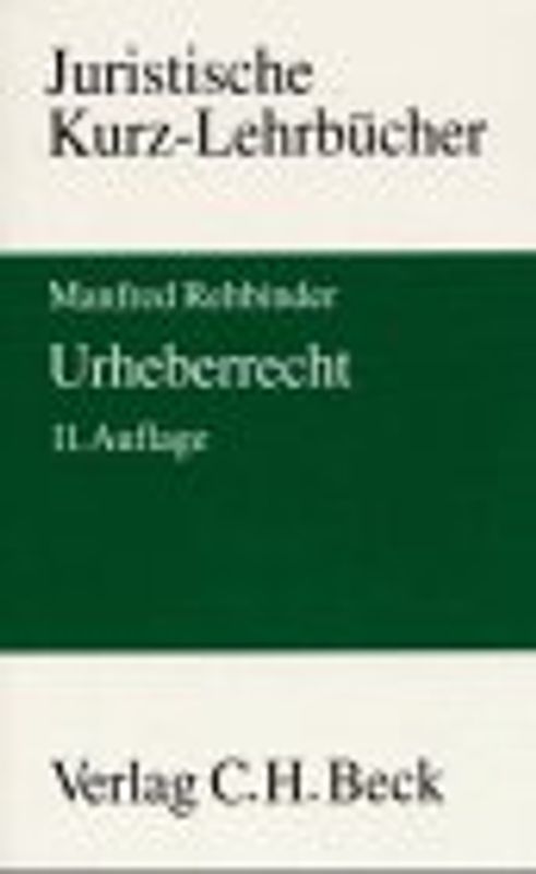 Urheberrecht. Ein Studienbuch