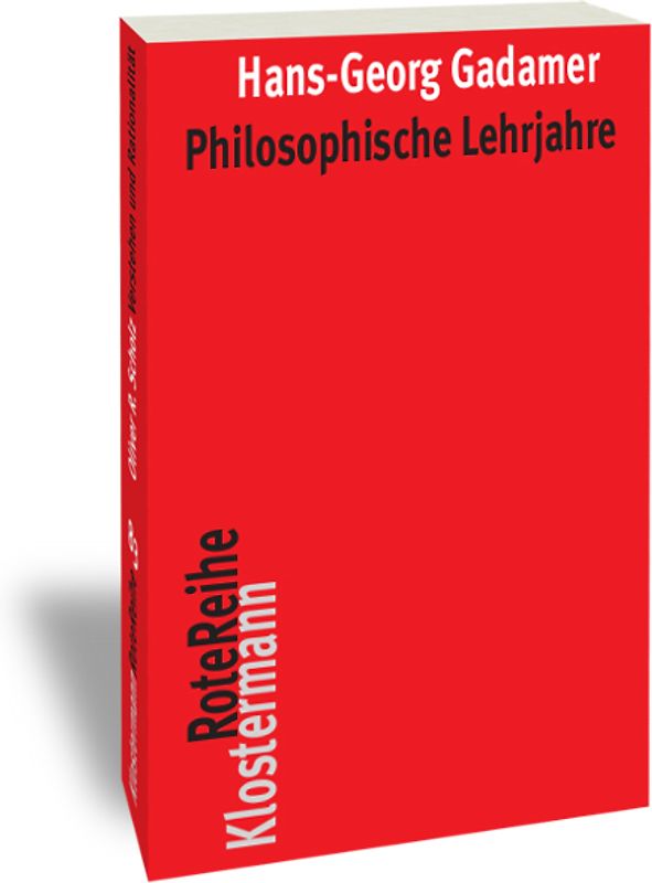 Philosophische Lehrjahre