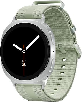 Samsung Galaxy Watch8 40 mm Boîtier aluminium argent sur Sport Chic S/M vert sauge [Wi-Fi]