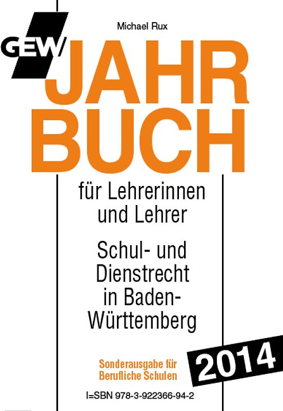 GEW Jahrbuch 2014 für Lehrerinnen und Lehrer - Berufl. Schulen