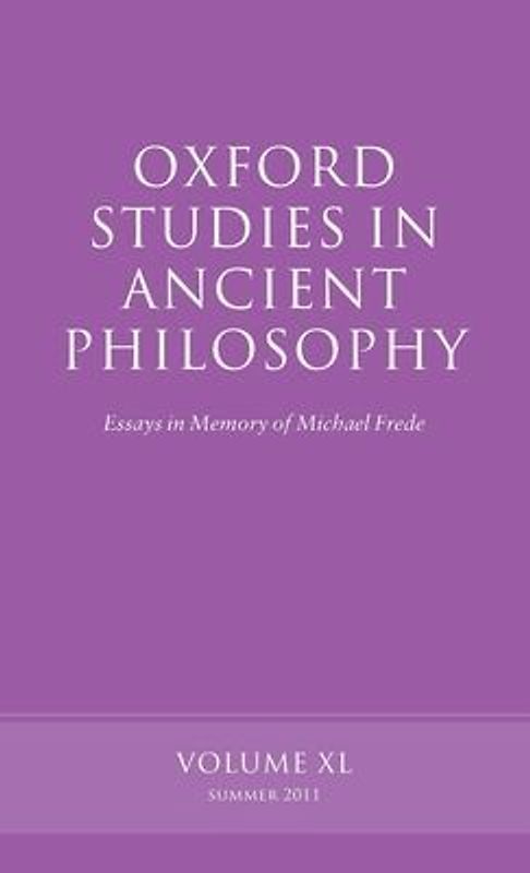 Oxford Studies in Ancient Philosophy