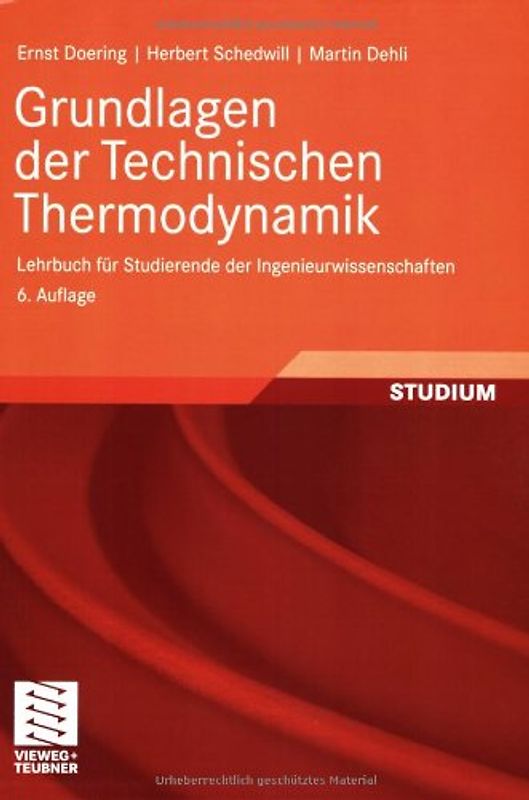 Grundlagen der Technischen Thermodynamik