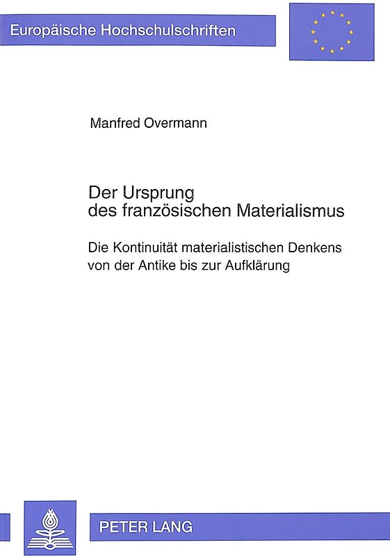 Der Ursprung des französischen Materialismus