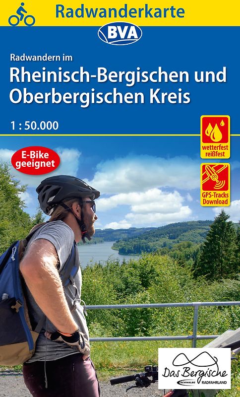 BVA Radwanderkarte Rheinisch-Bergischen und Oberbergischen Kreis 1:50.000