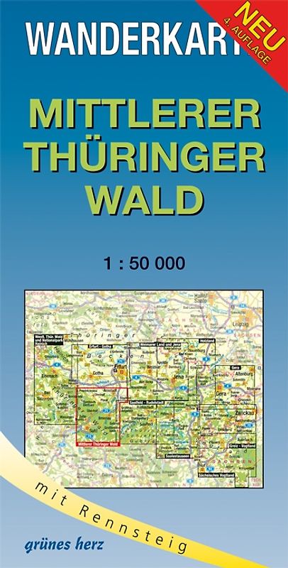 Wanderkarte Mittlerer Thüringer Wald