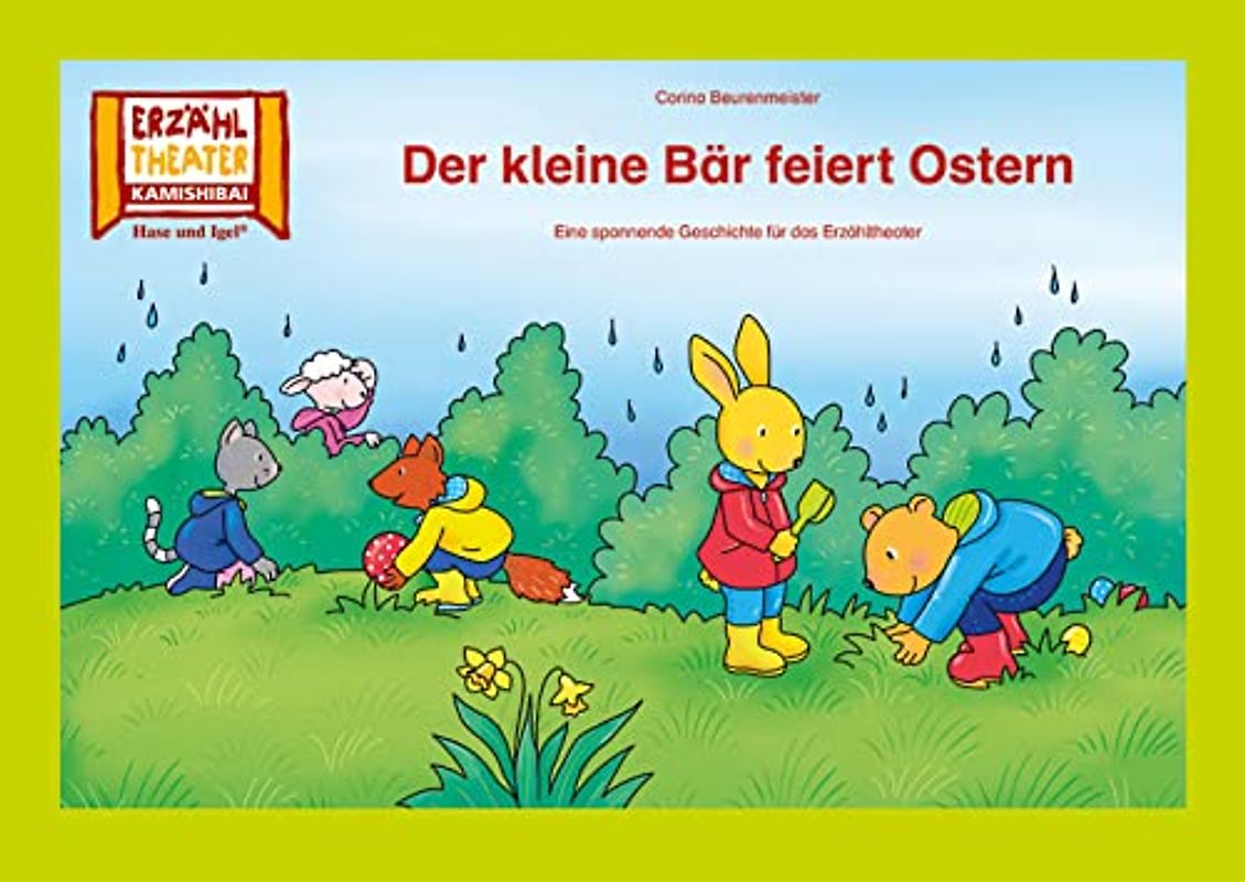 Der kleine Bär feiert Ostern / Kamishibai Bildkarten: 7 Bildkarten für das Erzähltheater