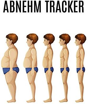 Abnehm Tracker: Für Männer / Journal für Körperwerte / Maße Bauch Brust Arme usw. / Gewicht / Notizen / Fortschritt analysieren
