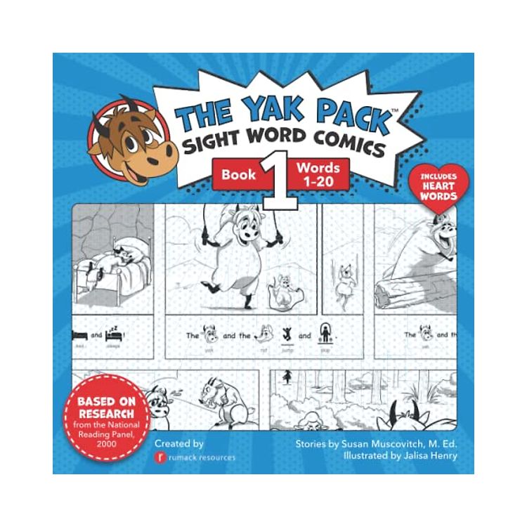 The Yak Pack: Sight Word Stories: Book 1: Comic Books to Practice ...