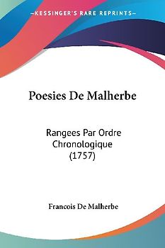 Poesies De Malherbe