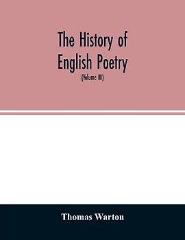 The history of English poetry
