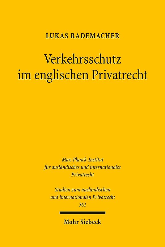 Verkehrsschutz im englischen Privatrecht