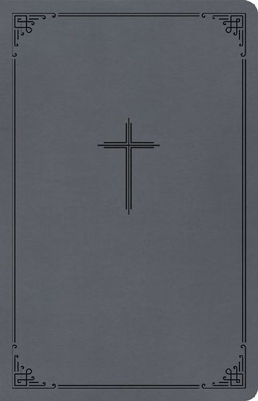 CSB Thinline Bible, Value Edition, Charcoal Leathertouch