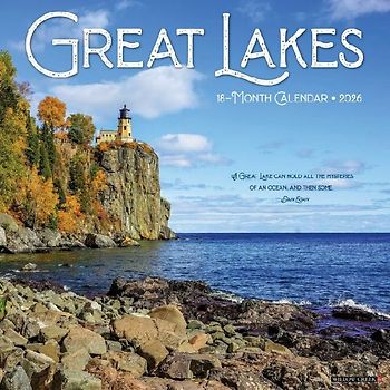 Great Lakes 2026 12 X 12 Wall Calendar