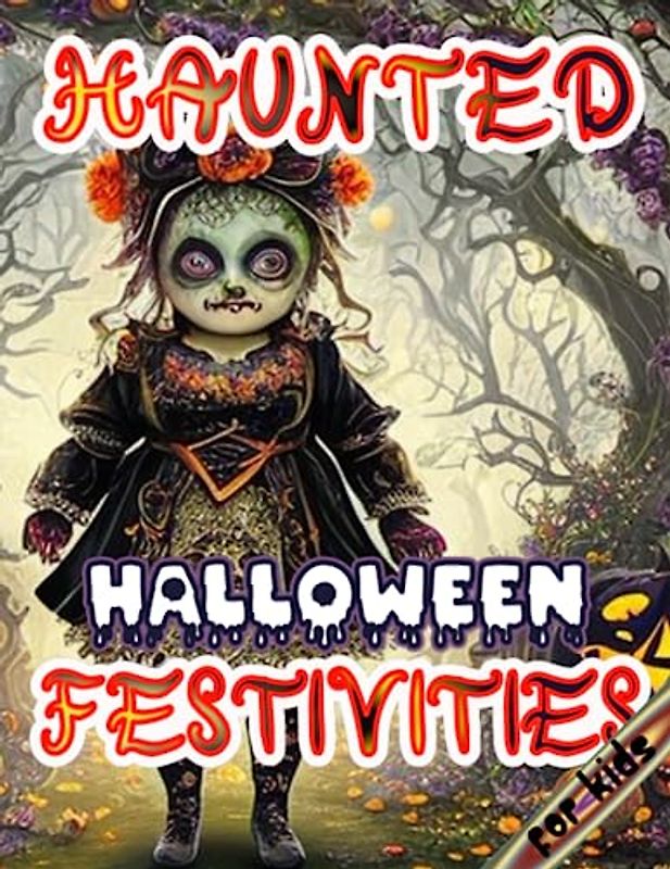 HAUNTED HALLOWEEN FESTIVITIES: A Joyful Coloring Celebration for Kids