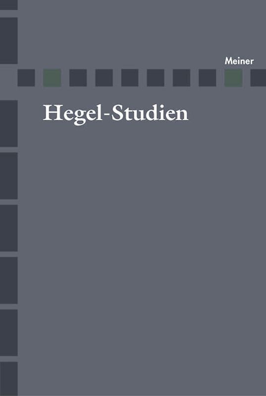 Hegel-Studien Band 33