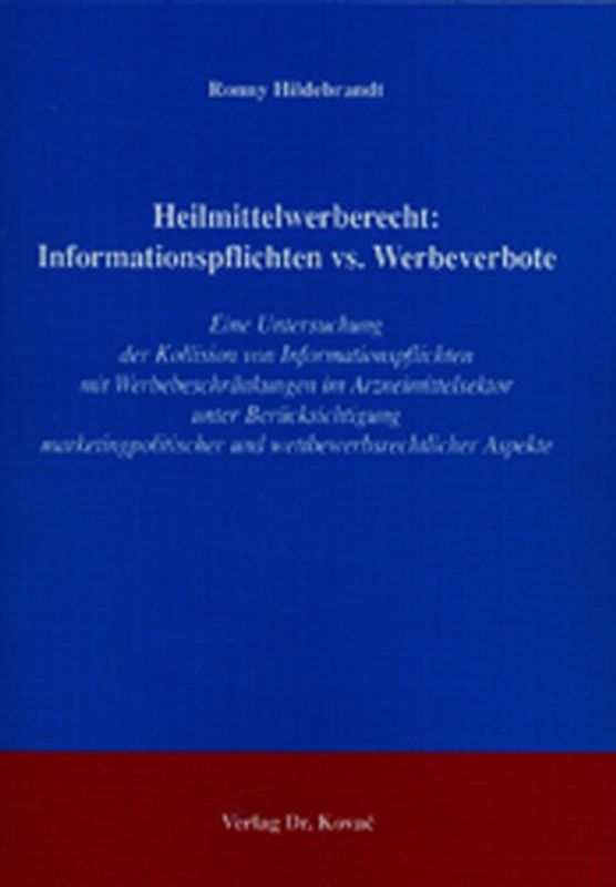 Heilmittelwerberecht: Informationspflichten vs. Werbeverbote