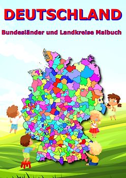 Deutschland Bundesländer und Landkreise Malbuch