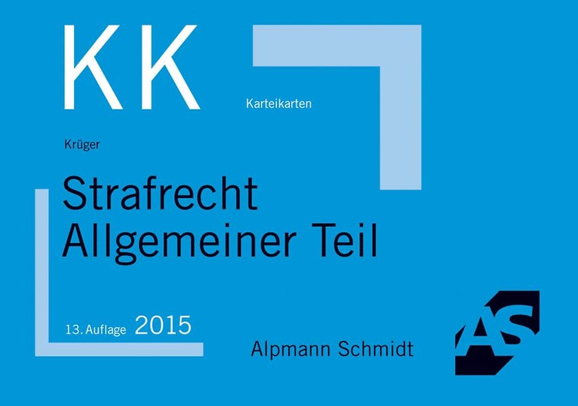 Karteikarten Strafrecht Allgemeiner Teil