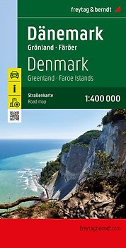 freytag & berndt Straßenkarte Dänemark, Grönland - Färöer 1:400.000