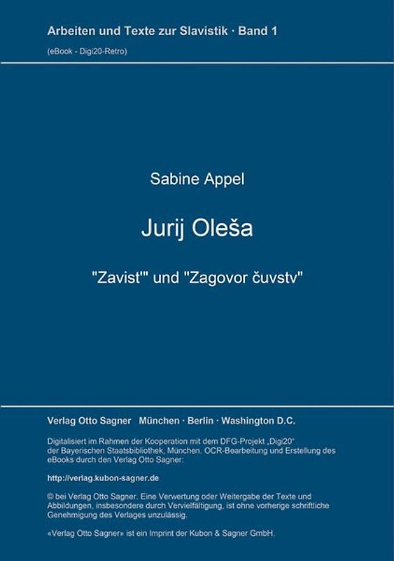 Jurij Oleša: "Zavist'" und "Zagovor čuvstv"