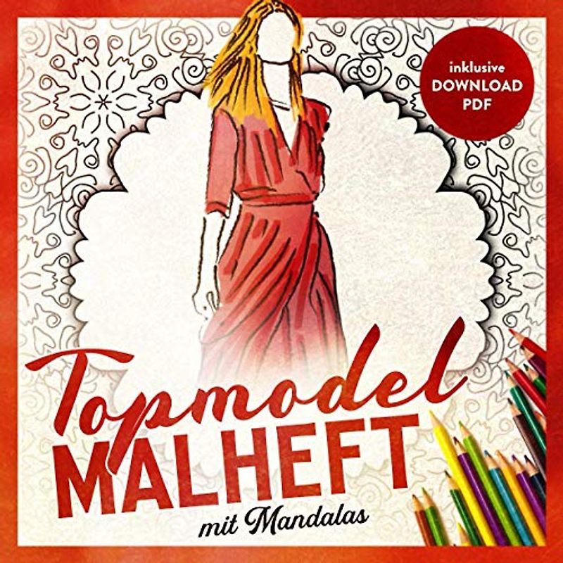 Top Model Malheft mit Mandalas: Topmodel Malbücher | Mandala Malbuch Kinder Teenager & Jugendliche | Malbuch Mädchen