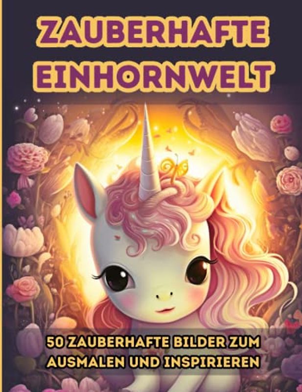 Zauberhafte Einhornwelt: 50 zauberhafte Bilder zum Ausmalen und Inspirieren: Ein Unicorn Ausmalbuch voller Fantasie und positiver Sprüche und Affirmationen für Kinder zum Mitsprechen und Wohlfühlen