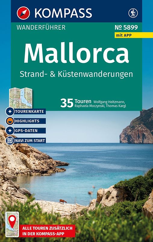 KOMPASS Wanderführer Mallorca Strand- und Küstenwanderungen, 35 Touren mit Extra-Tourenkarte
