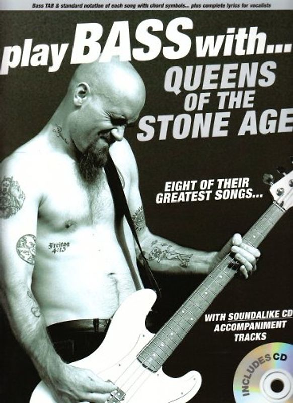 Play Bass With... Queens Of The Stone Age (Book, CD): Noten, CD für Bass-Gitarre