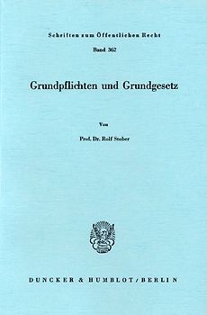 Grundpflichten und Grundgesetz.