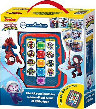 Marvel Spidey und seine Super-Freunde - Mein erster Vorleser - Elektronisches Lese-Pad mit 8 Pappbilderbüchern