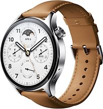 Image of Xiaomi Watch S1 Pro 46 mm zilver met leren bandje bruin [wifi] (Refurbished)
