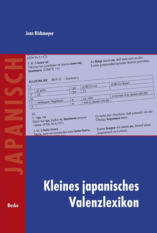 Kleines japanisches Valenzlexikon