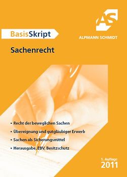 BasisSkript Sachenrecht