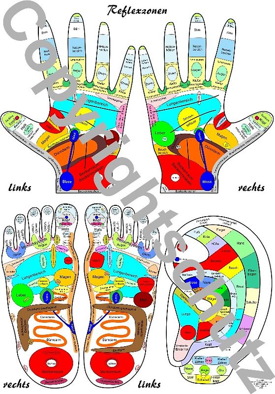 Reflexzonen Übersichtskarte