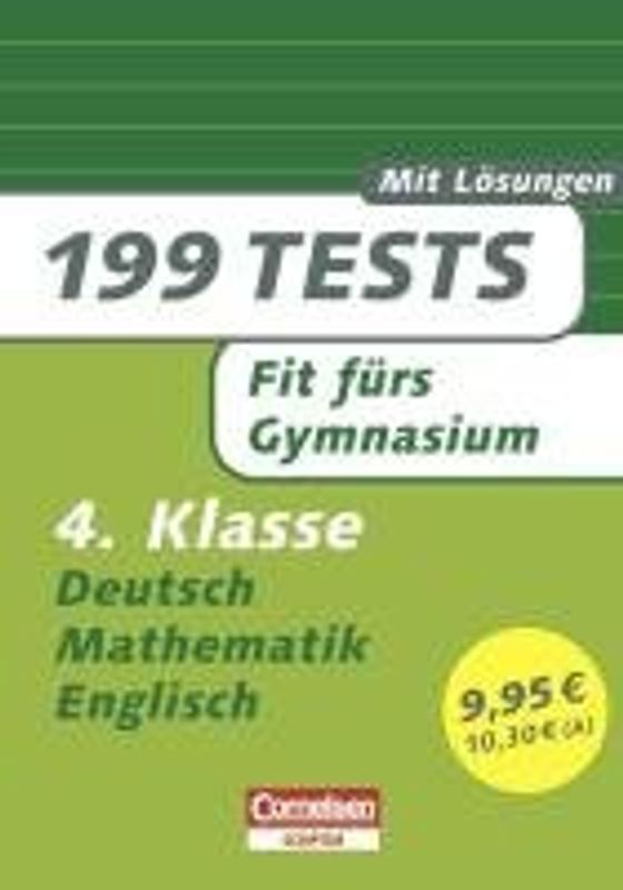 199 Tests - Fit fürs Gymnasium 4. Klasse