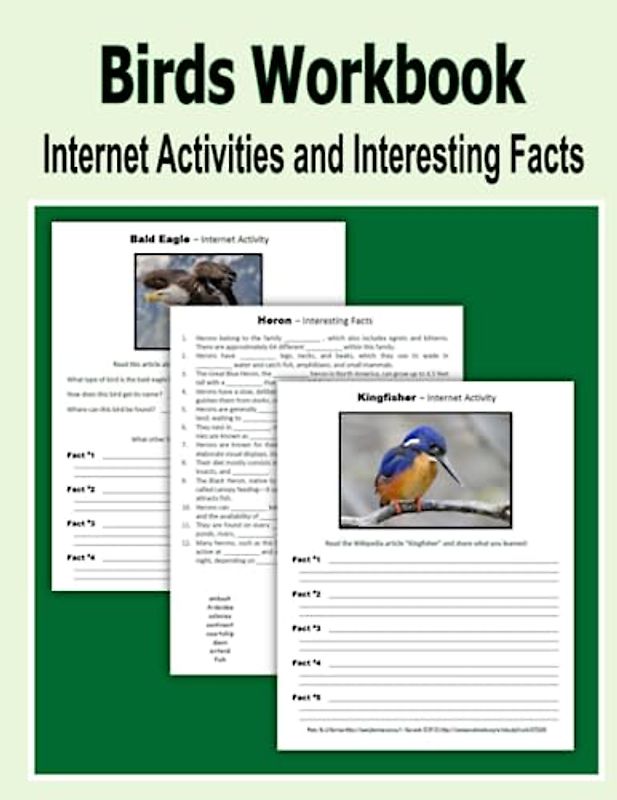 Birds Workbook - Internet Activities and Interesting Facts