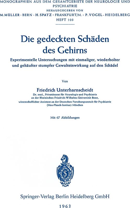 Die gedeckten Schäden des Gehirns