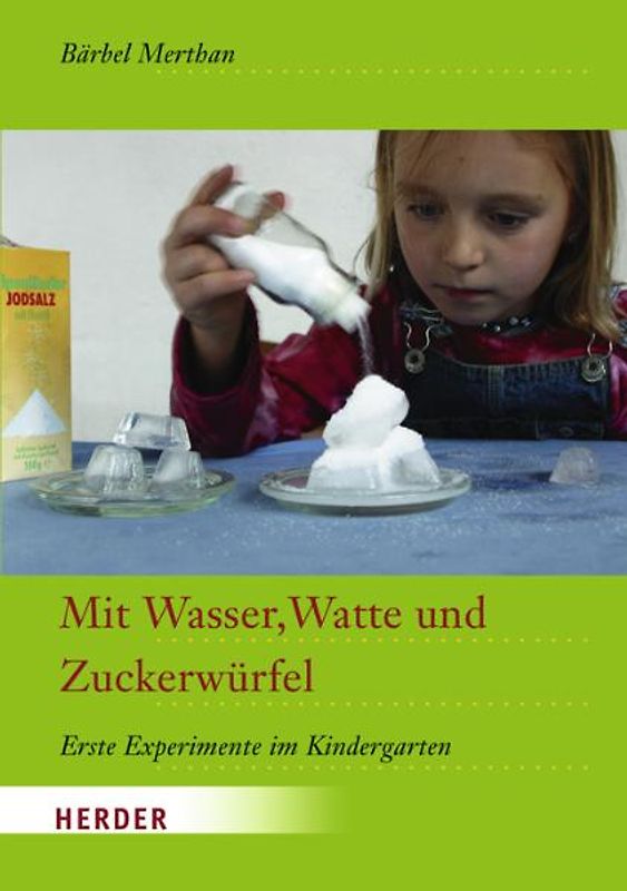 Mit Wasser, Watte und Zuckerwürfel