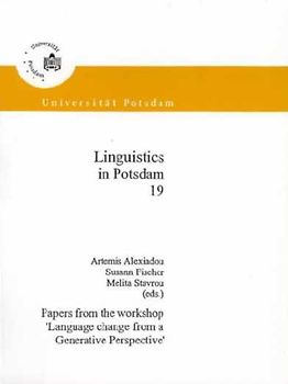 Papers from the workshop 'Language change from a Generative Perspective'
