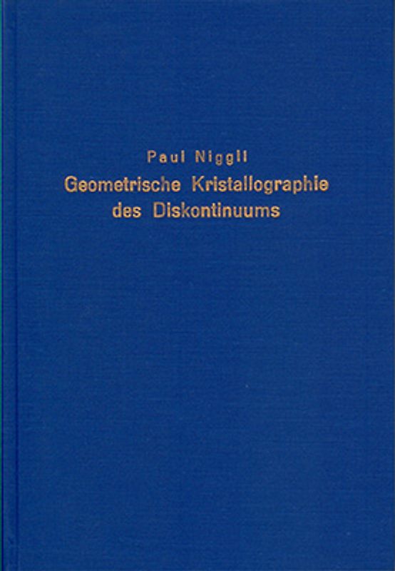 Geometrische Kristallographie des Diskontinuums
