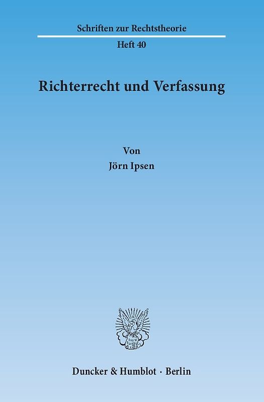 Richterrecht und Verfassung.