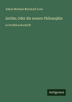 Zerbin; Oder die neuere Philosophie