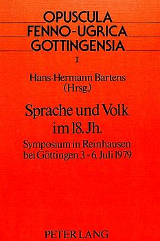 Sprache und Volk im 18. Jahrhundert