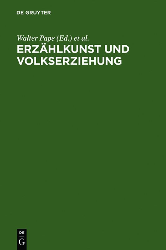 Erzählkunst und Volkserziehung
