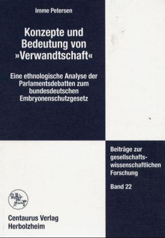 Konzepte und Bedeutungen von "Verwandtschaft"