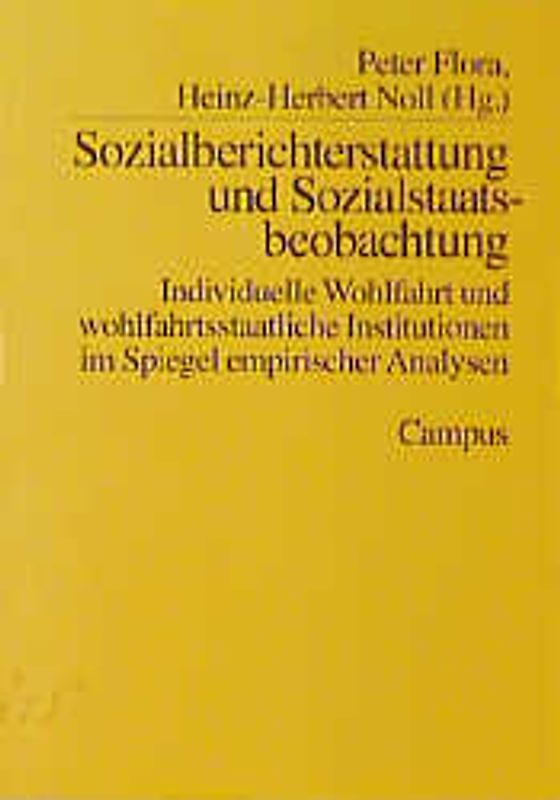 Sozialberichterstattung und Sozialstaatsbeobachtung