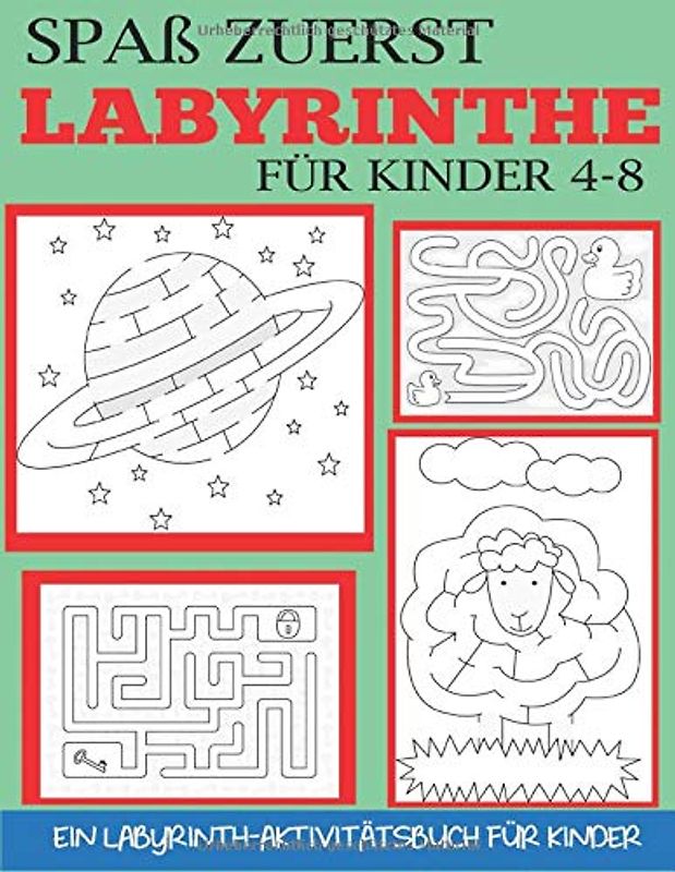 Spaß zuerst Labyrinthe für Kinder 4-8