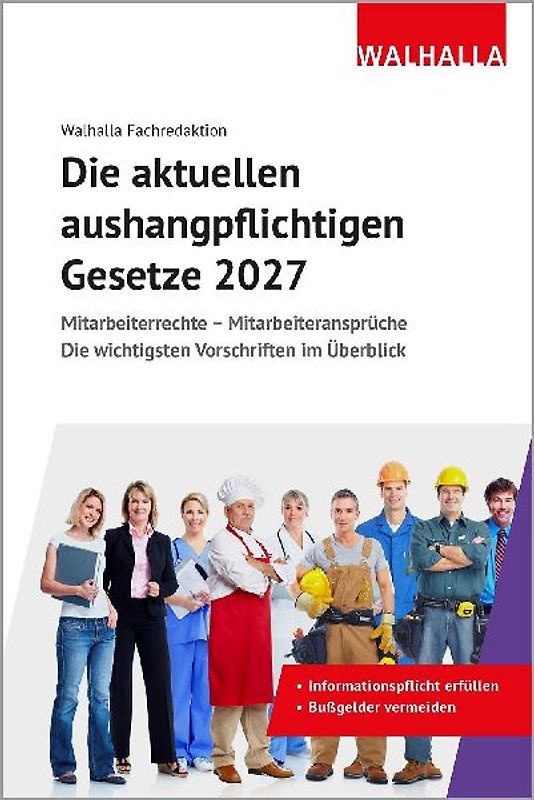 Die aktuellen aushangpflichtigen Gesetze 2027